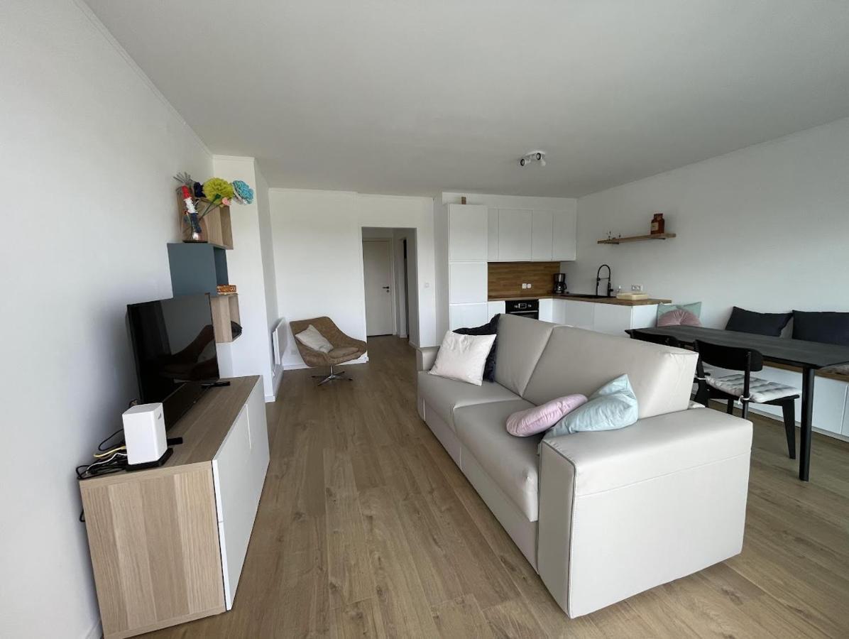 Moderne Studio Aan Het Strand In Oostduinkerke-Bad Koksijde Eksteriør bilde